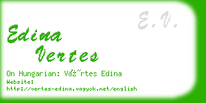 edina vertes business card
